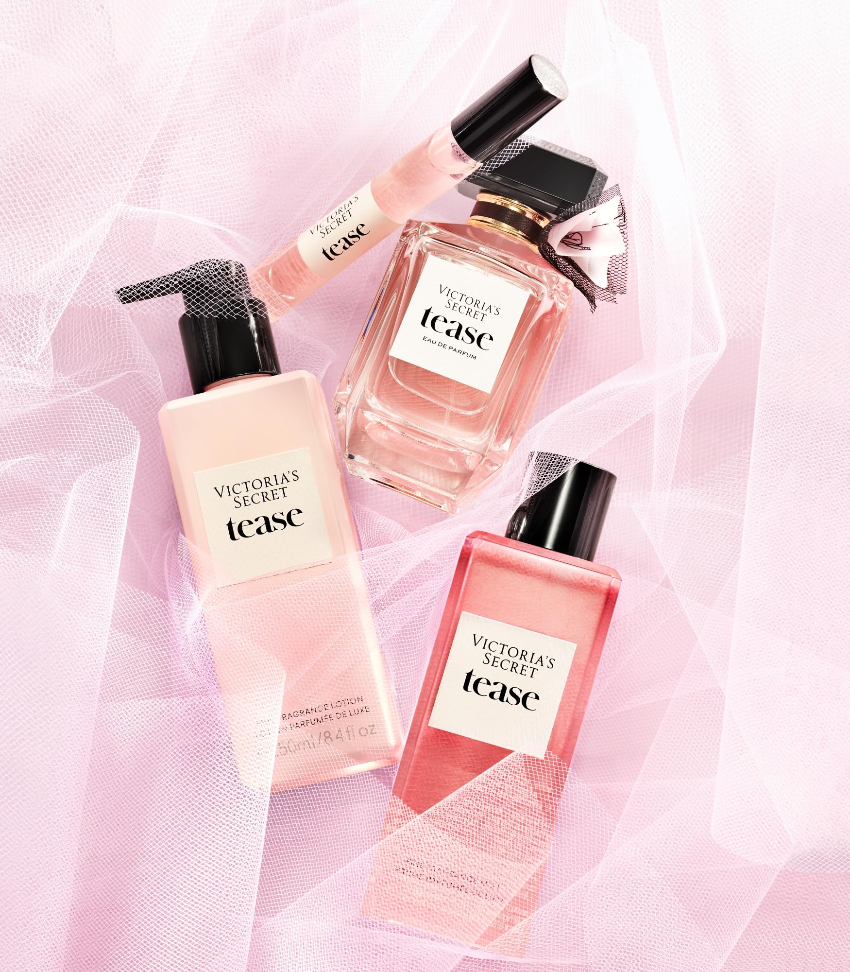 Victoria's Secret Tease EDP close-up showcasing warm gourmand notes.