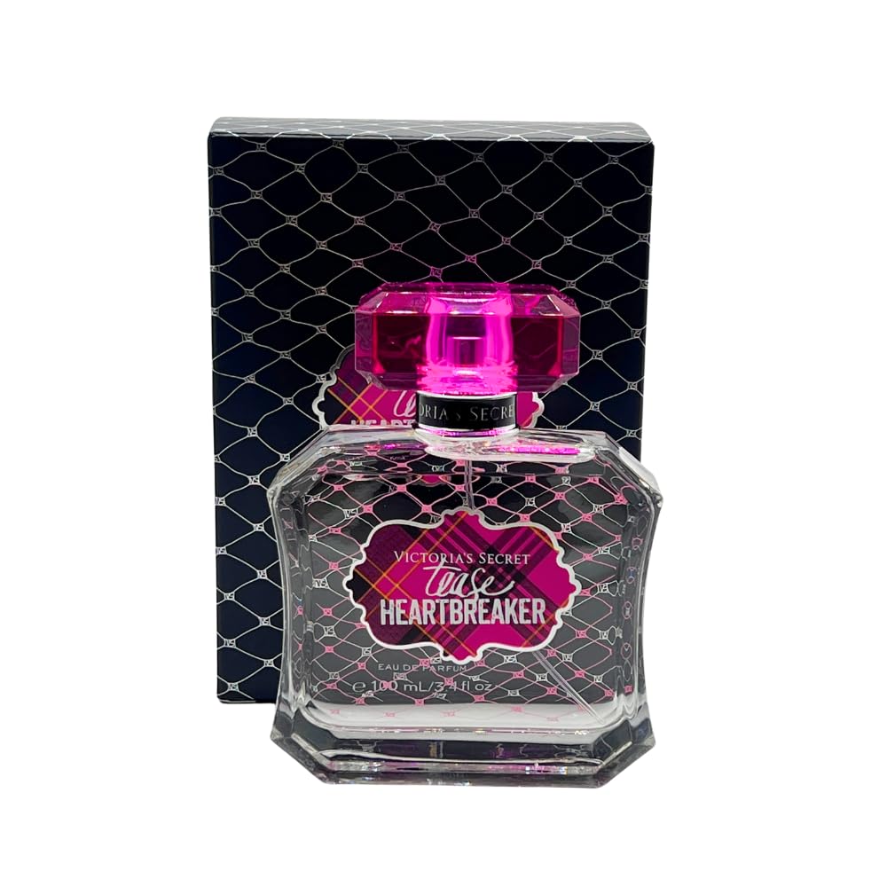 Victoria's Secret Tease Heartbreaker bottle side angle highlighting sleek silhouette and luxe vibes.