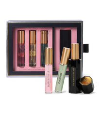 Victoria's Secret travel fragrance gift set with mini case for on-the-go scents.