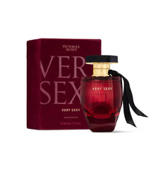 Victoria's Secret Very Sexy EDP bottle-front viewed on a vanity for evening glamour.