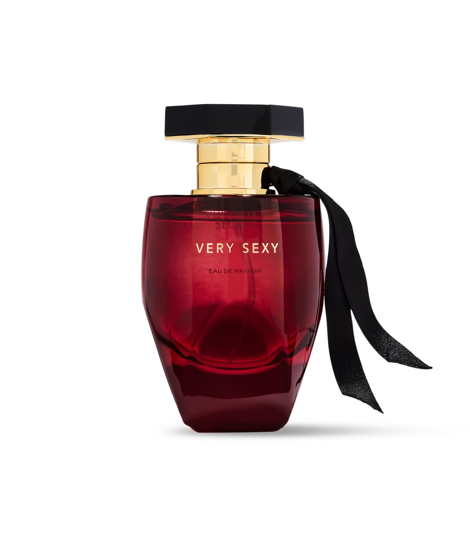 Victoria's Secret Very Sexy EDP on vanity with warm lighting suggests day to night wear.