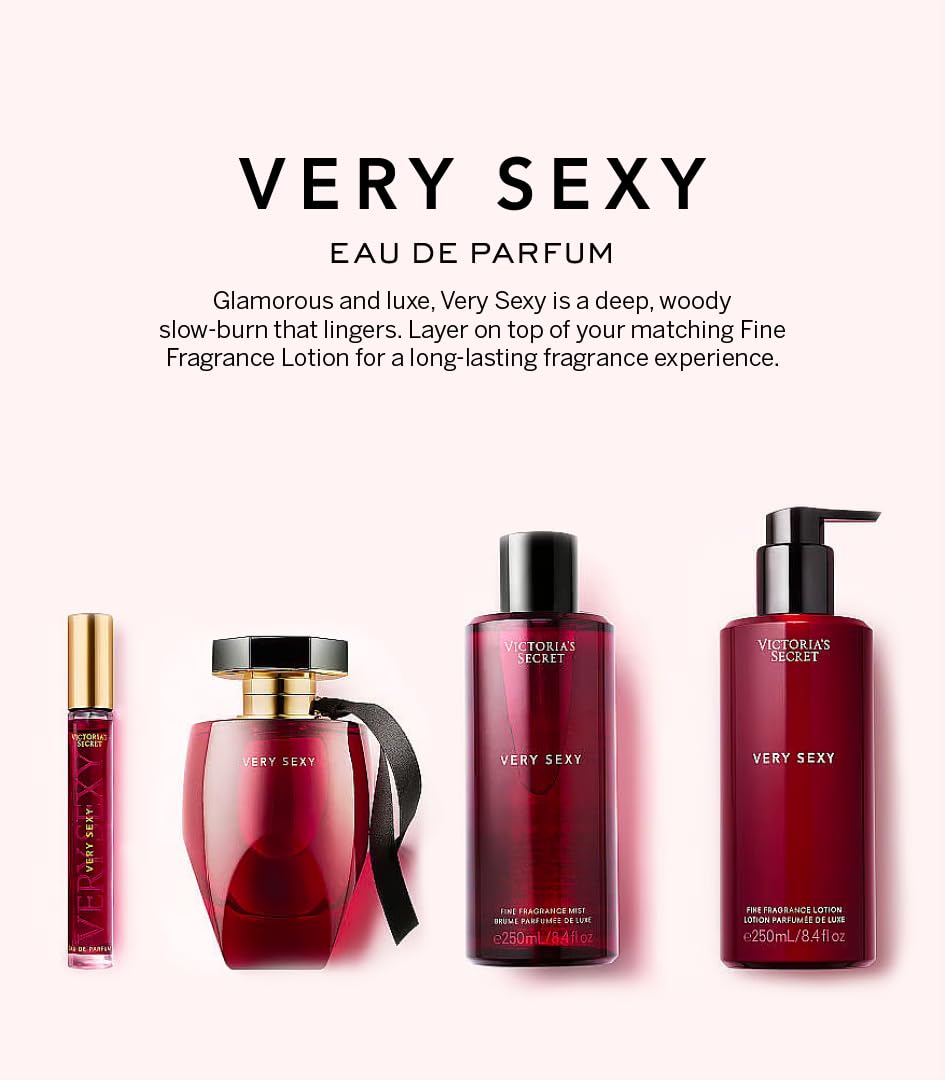 Victoria's Secret Very Sexy EDP with fragrance lotion demonstrates elegant layering.