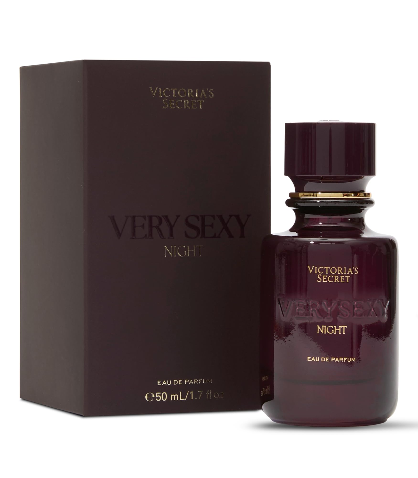 Victoria's Secret Very Sexy Night bottle front, previewing the fragrance for date nights.