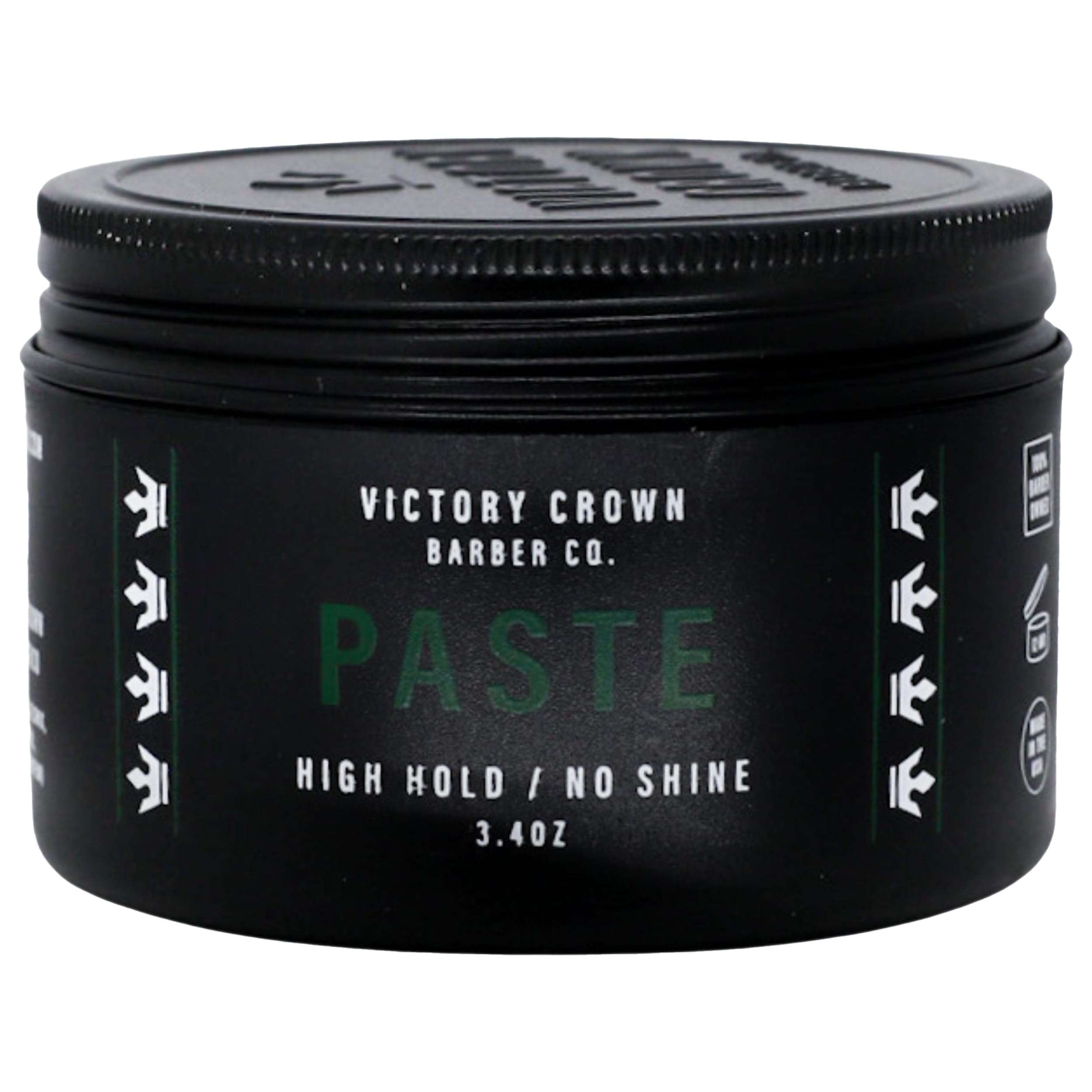 Victory Crown Paste Pomade bottle for easy daily styling and balanced hold.