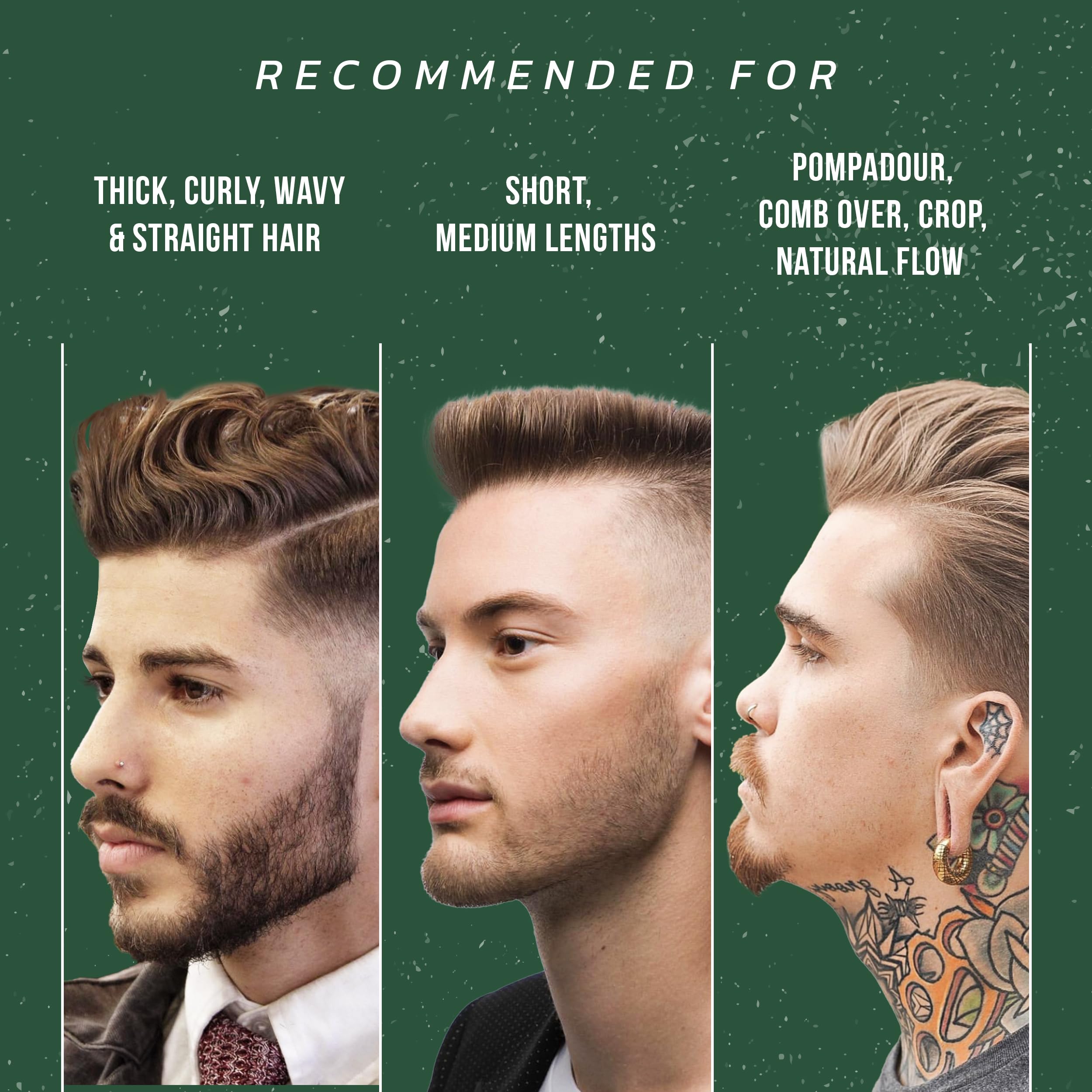 Victory Crown Paste Pomade natural matte finish for a modern, understated look.