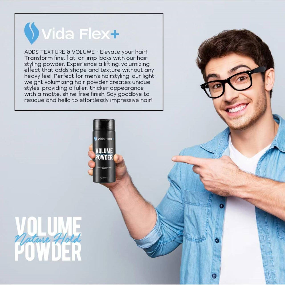 Vida Flex+ powder dusts evenly for quick, mess-free application.