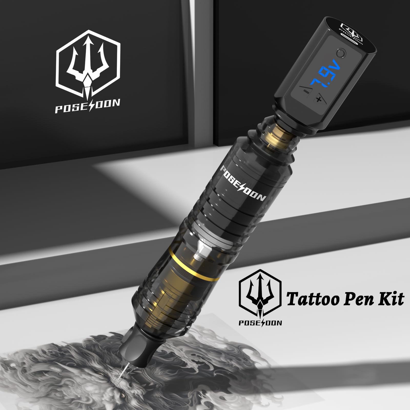 Vidattx Poseidon cartridge needles set supports stable ink flow and shading.