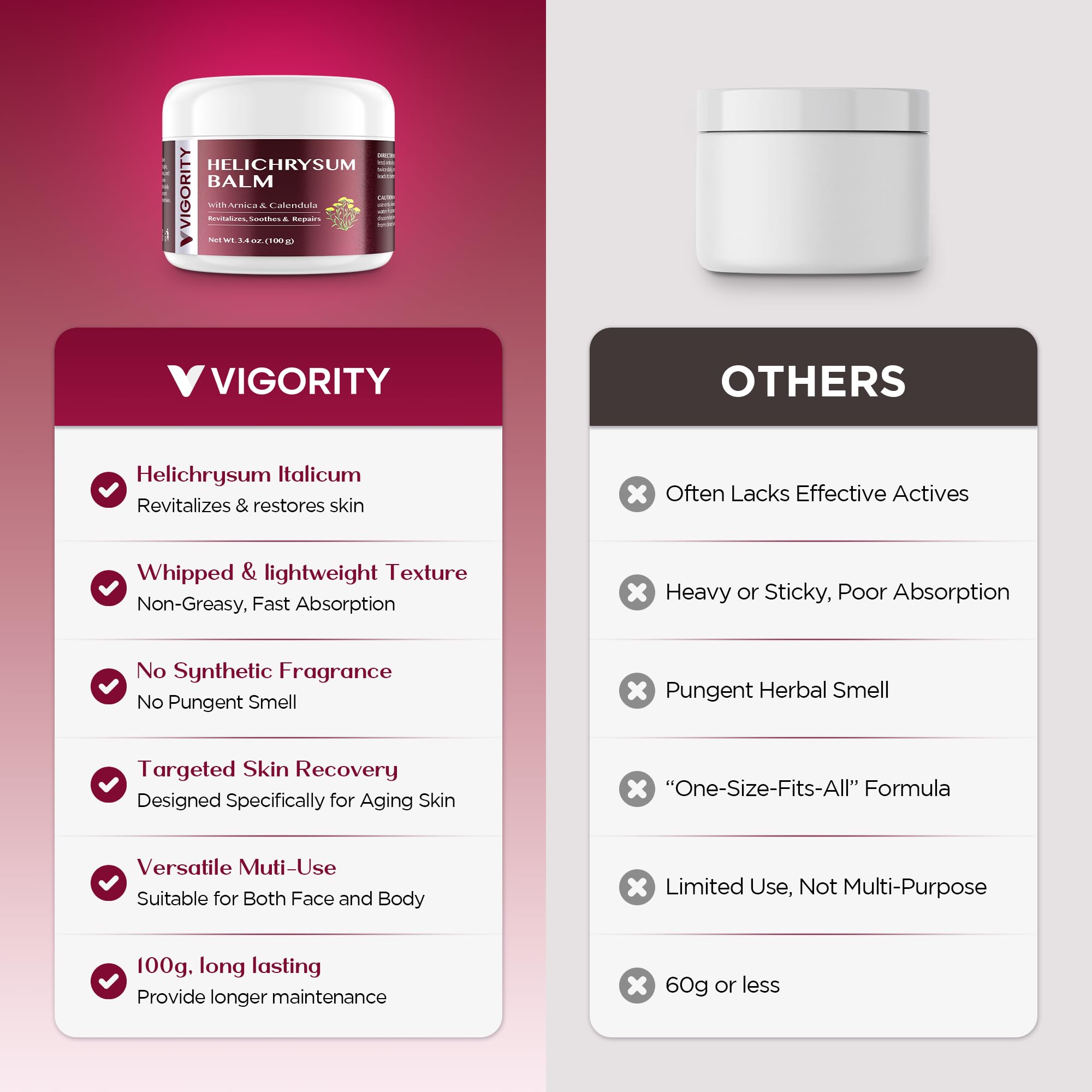 Vigority balm after-sun use example shows soothing, non-greasy relief
