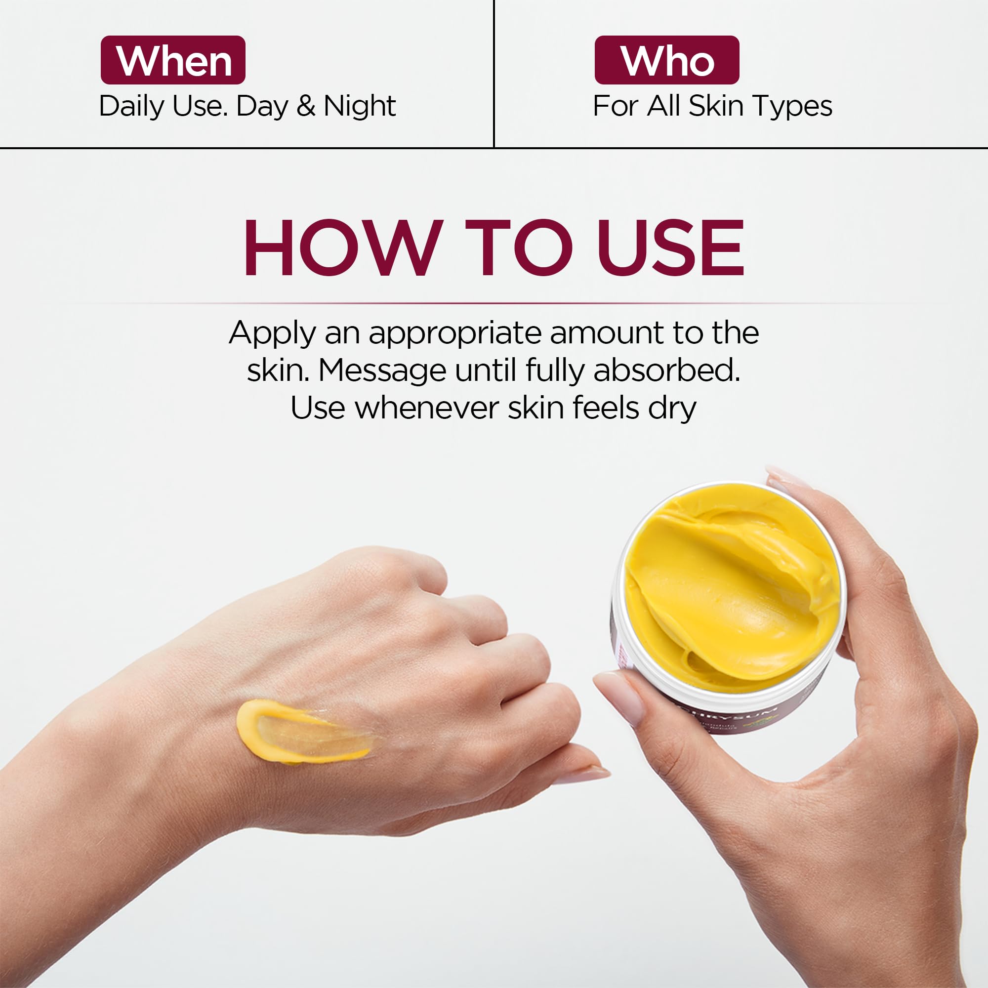 Vigority balm ingredients center explains arnica, calendula and panthenol benefits