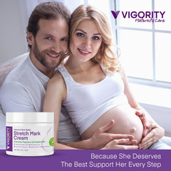 Vigority Stretch Mark Cream natural ingredients emphasize safe pregnancy care