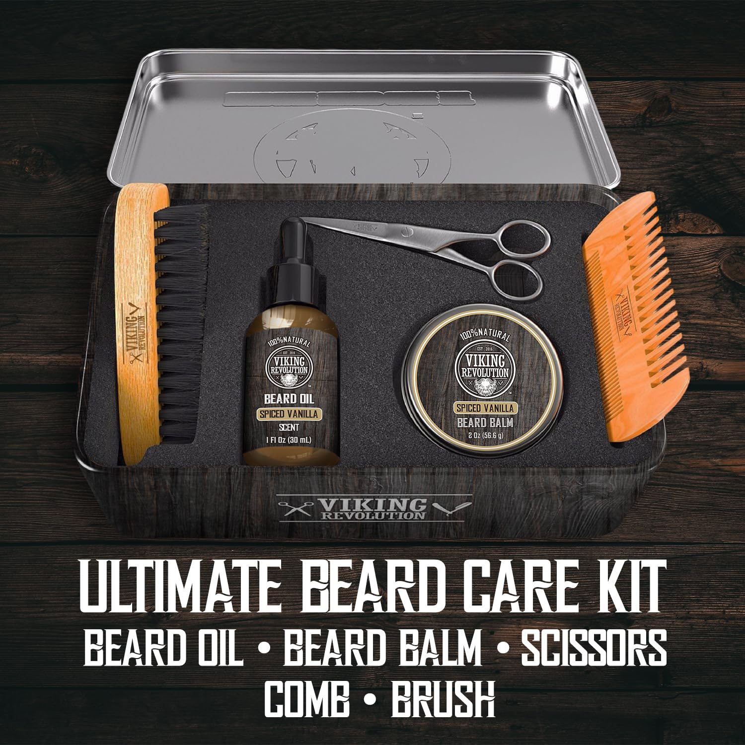 Viking Revolution beard scissors deliver clean, precise trims.