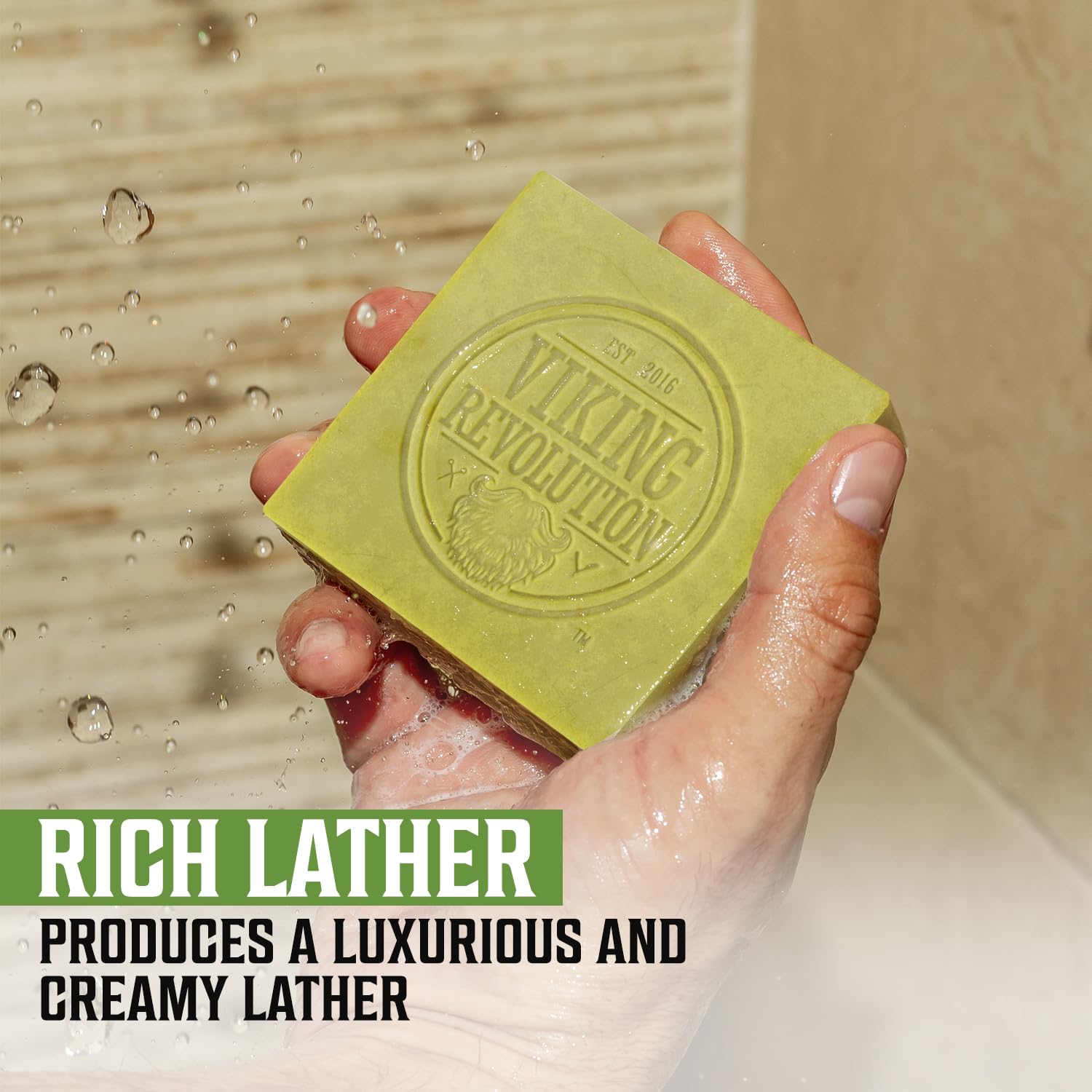 Viking Revolution bergamot soap suitable for face and body care