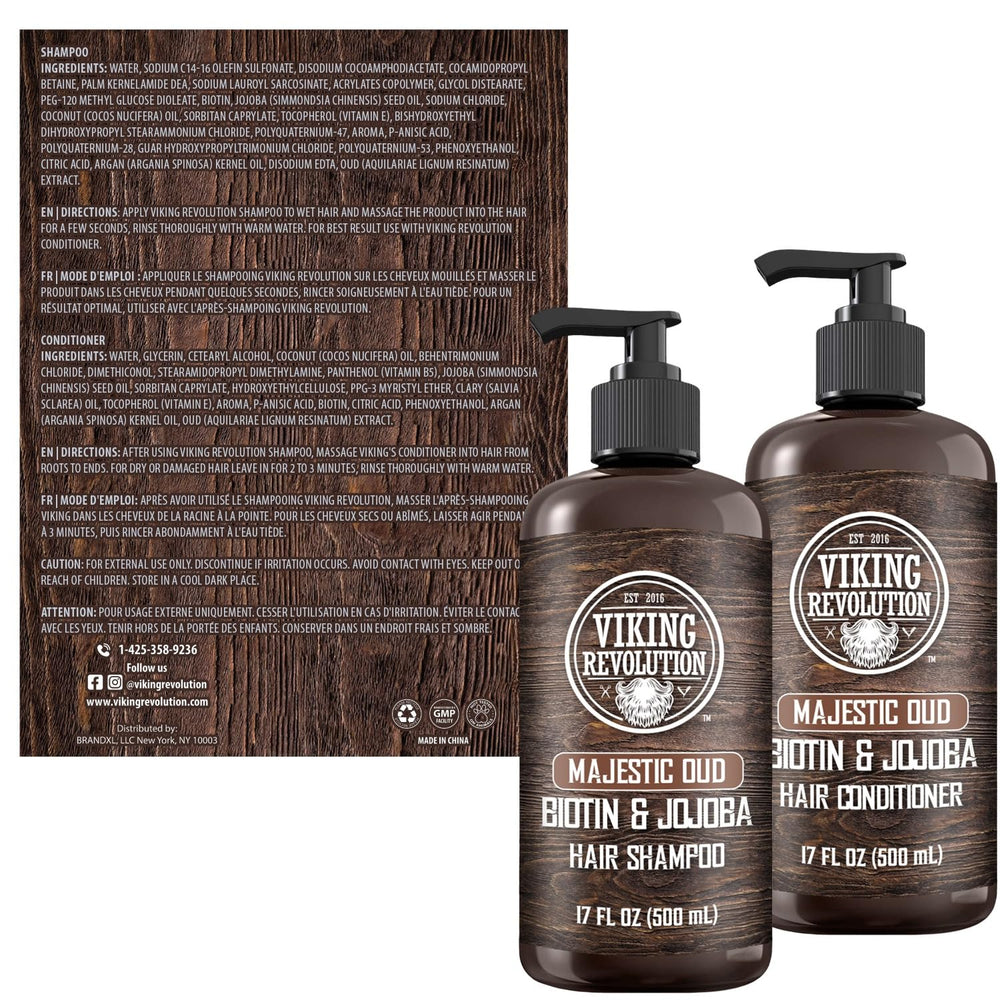 Viking Revolution Majestic Oud packaging close-up highlighting premium oils.