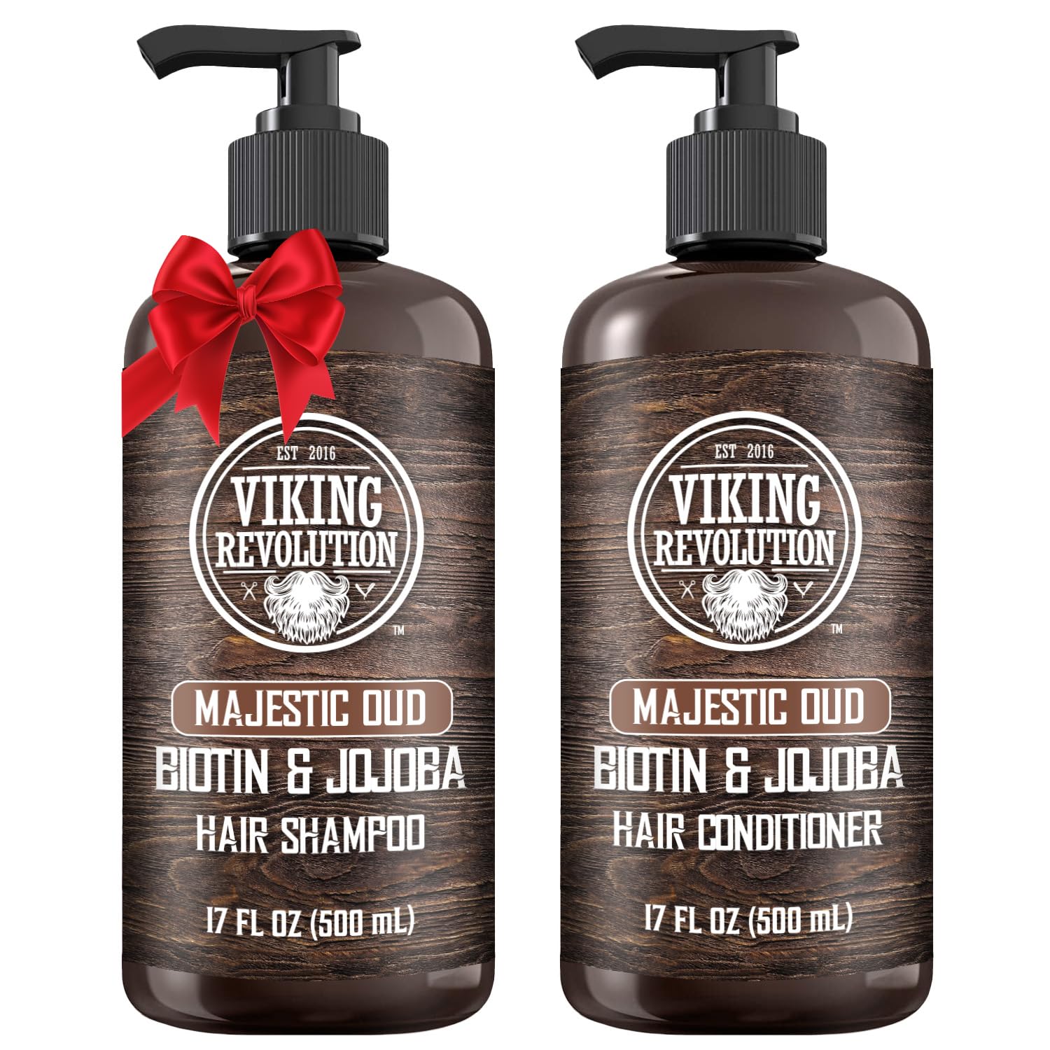 Viking Revolution Majestic Oud shampoo bottle for a refreshing, clean scalp.
