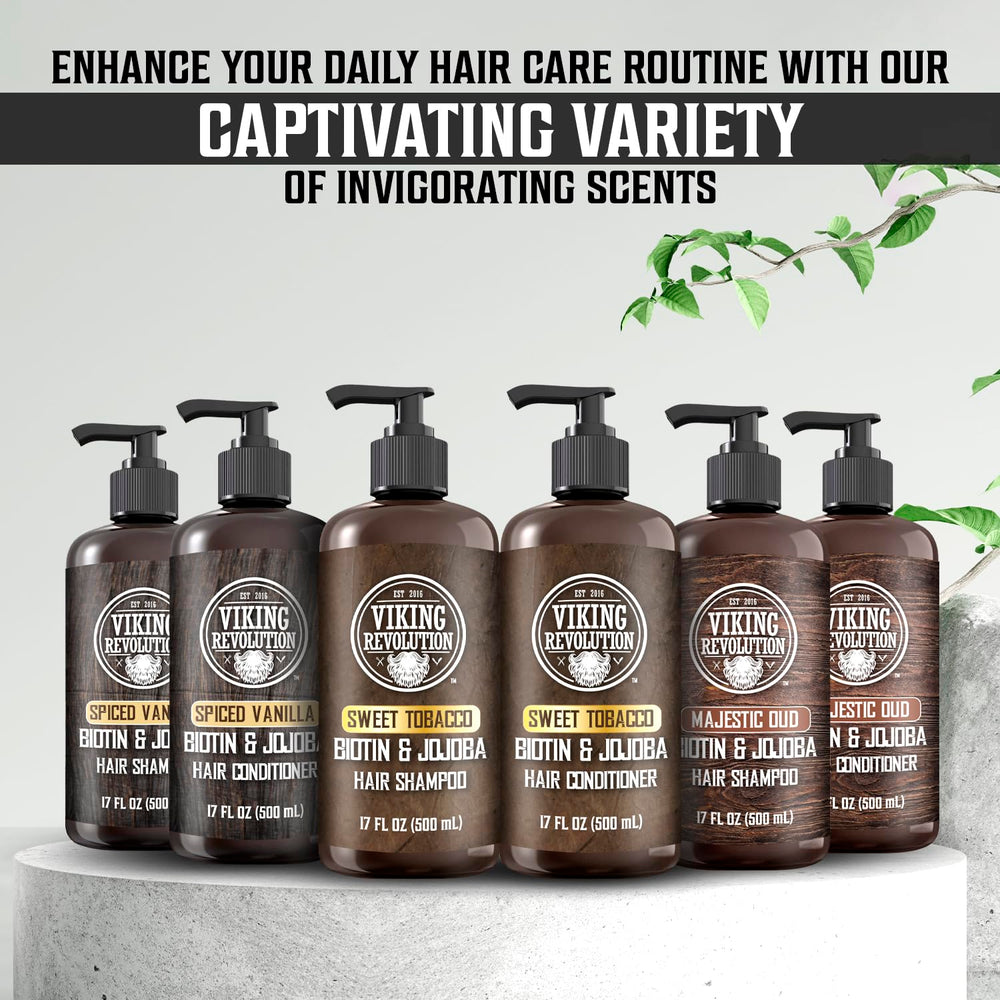 Viking Revolution Majestic Oud shampoo lather showing rich hydration.