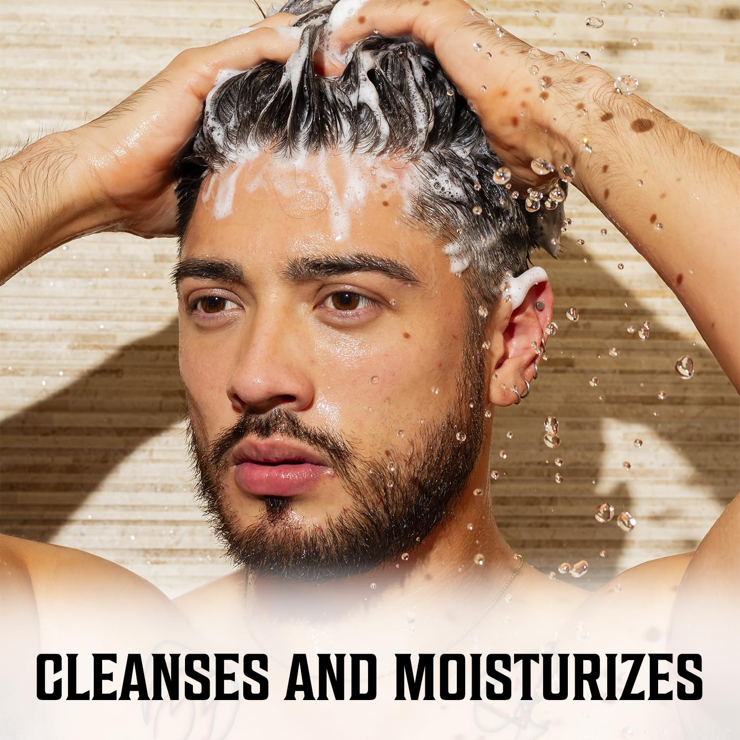 Viking Revolution Majestic Oud shampoo pump for easy, quick application.