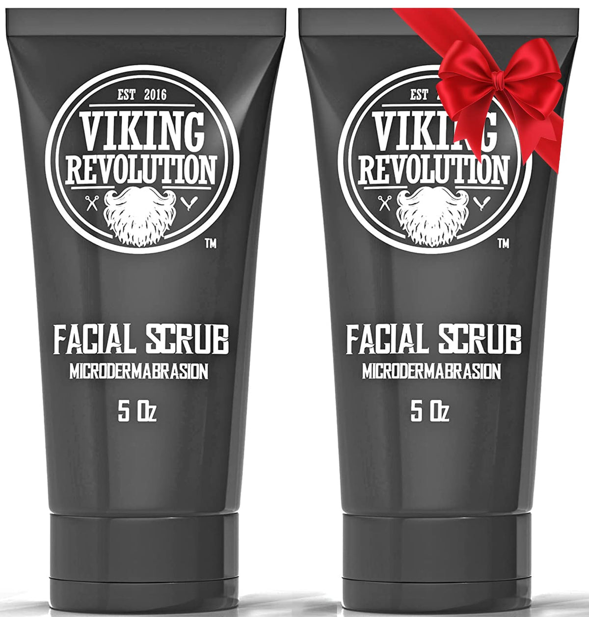 Viking Revolution Microdermabrasion Face Scrub pack of two bottles for consistent exfoliation.