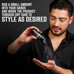 Viking Revolution model with styled hair demonstrating a beachy, natural look.