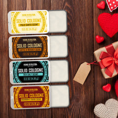 Viking Revolution Palo Santo solid cologne tin for fresh woodsy aroma.