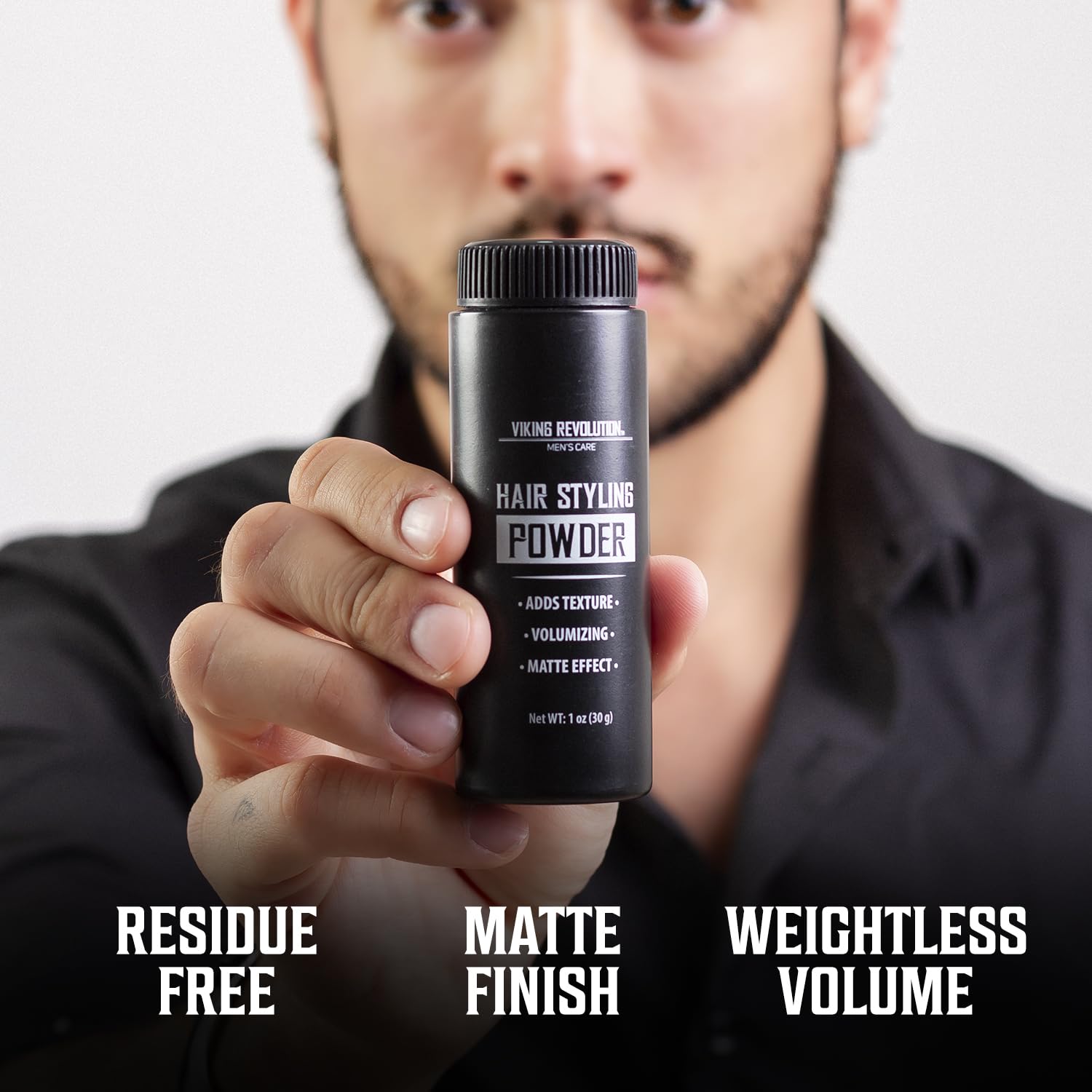Viking Revolution Styling Powder texture application for lift without residue.