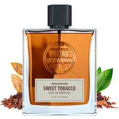 Viking Revolution Sweet Tobacco bottle glows with amber tones for a bold evening scent
