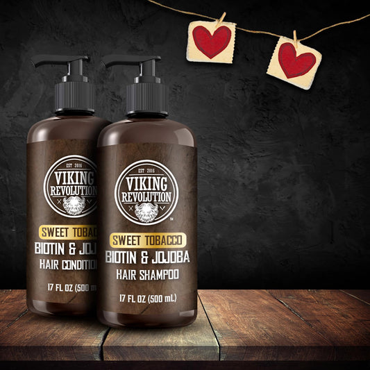 Viking Revolution Sweet Tobacco shampoo pump for easy dispensing
