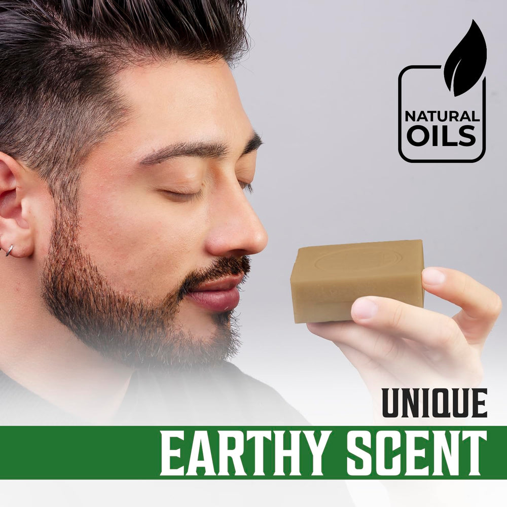 Viking Revolution Vetiver soap with coconut oil for moisturizing cleanse.