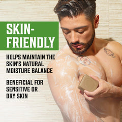 Viking Revolution Vetiver soap containing shea oil for gentle nourishment.