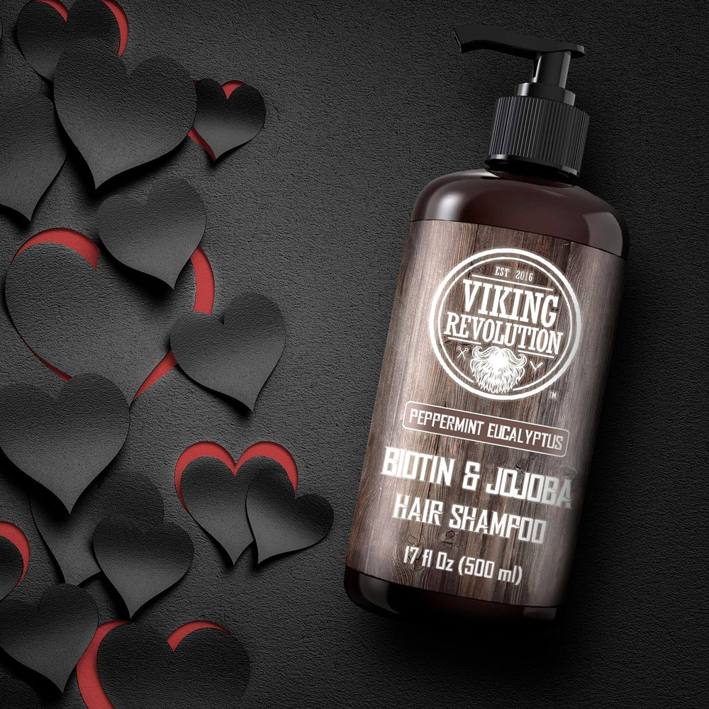 Viking Revolution Biotin bottle pump-action for quick, mess-free showers