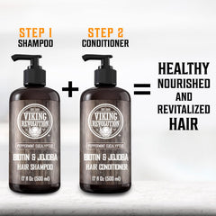 Viking Revolution Biotin shampoo for daily use in invigorating showers