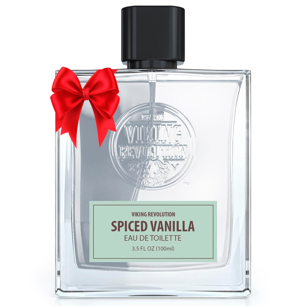 Viking Revolution Spiced Vanilla Cologne bottle on a clean surface for everyday confidence