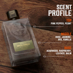 Viking Revolution Spiced Vanilla Cologne cap closeup highlighting elegant bottle design