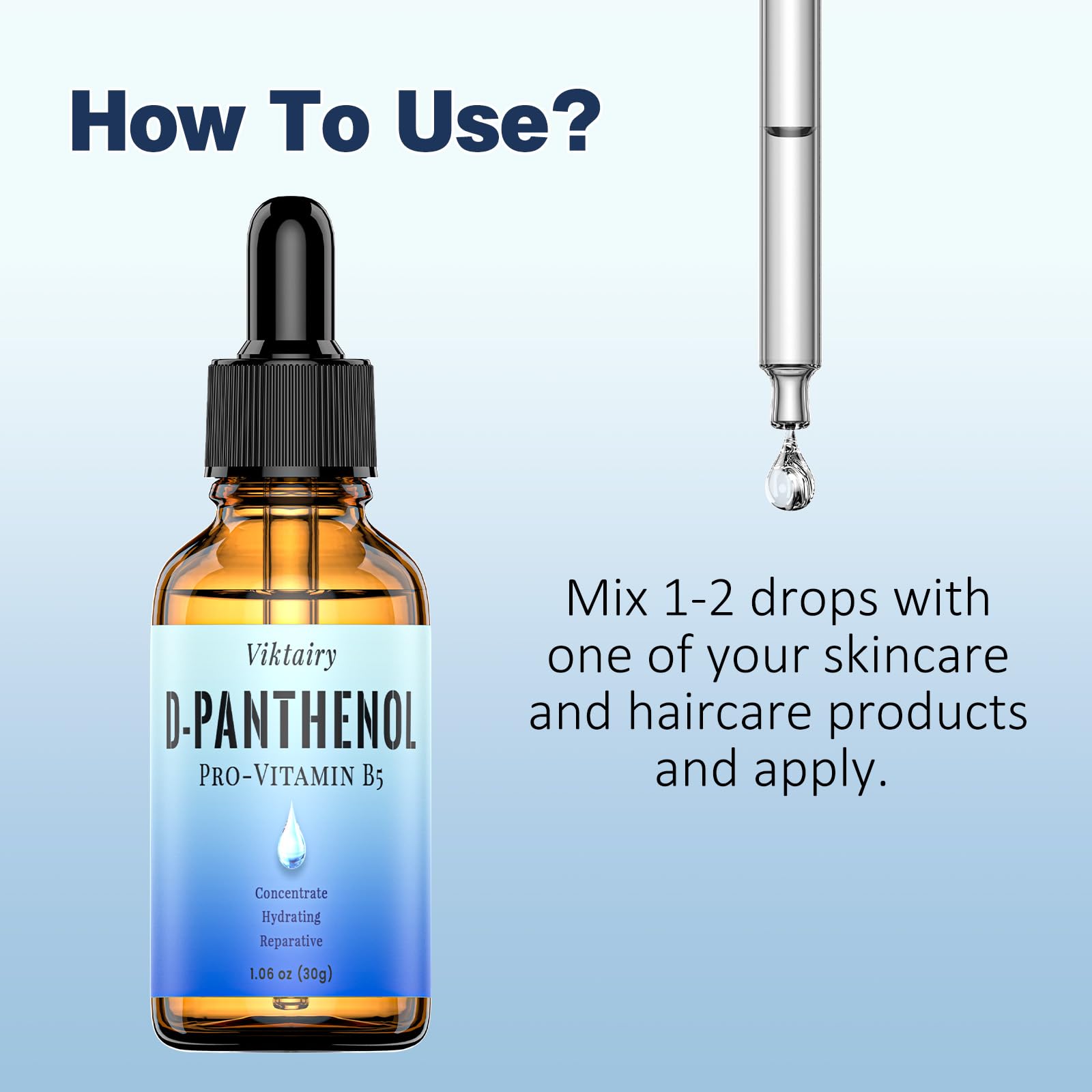 Viktairy D-Panthenol usage blends with serums and creams for DIY formulas.