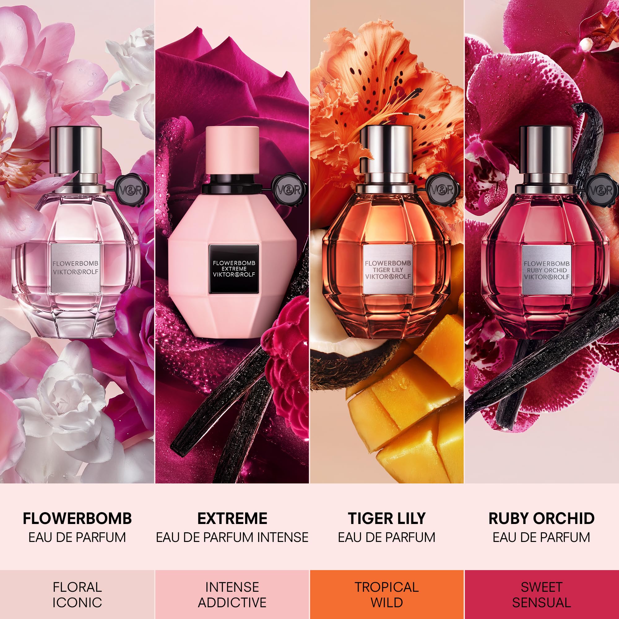 Viktor&Rolf Flowerbomb perfume bottle spray action for pulse points