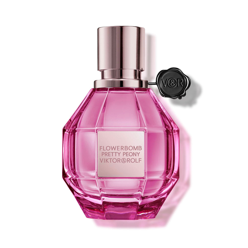 Viktor&Rolf Flowerbomb Pretty Peony bottle front for radiant daily elegance