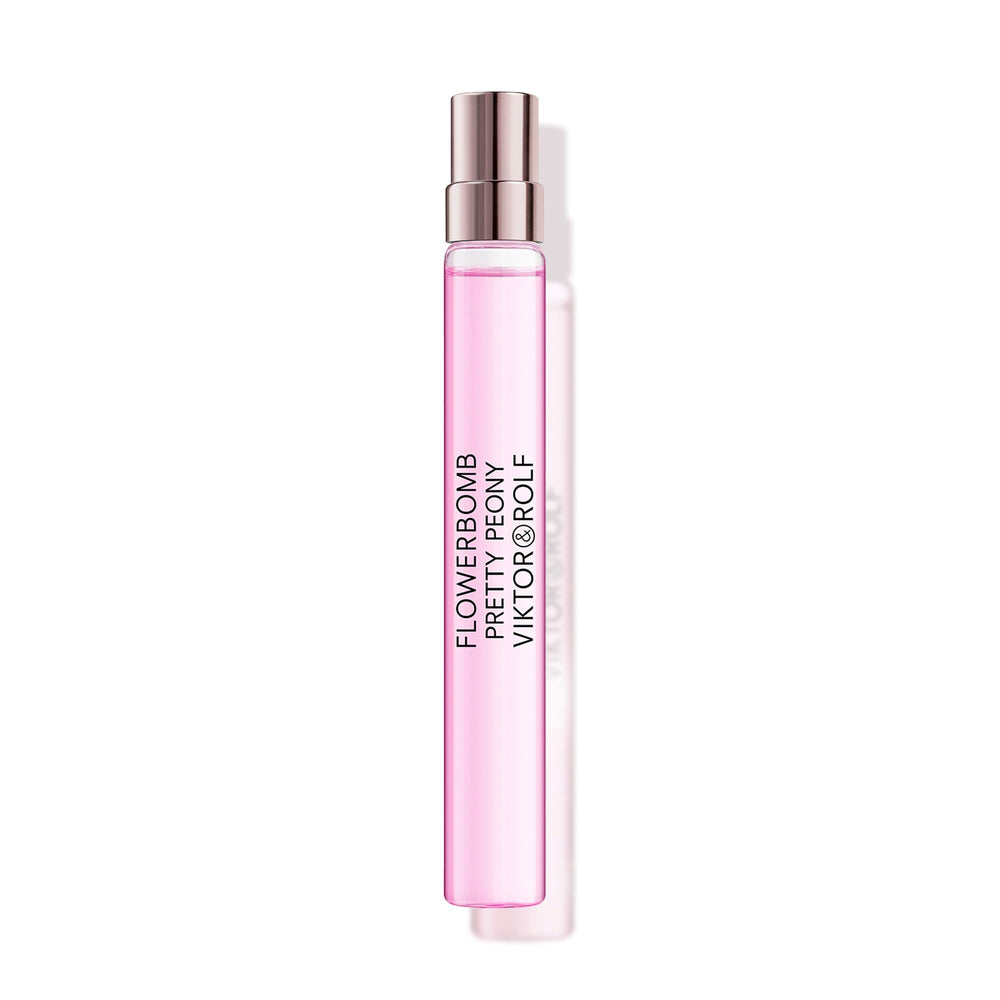 Viktor&Rolf Flowerbomb Pretty Peony bottle glows softly for everyday elegance.