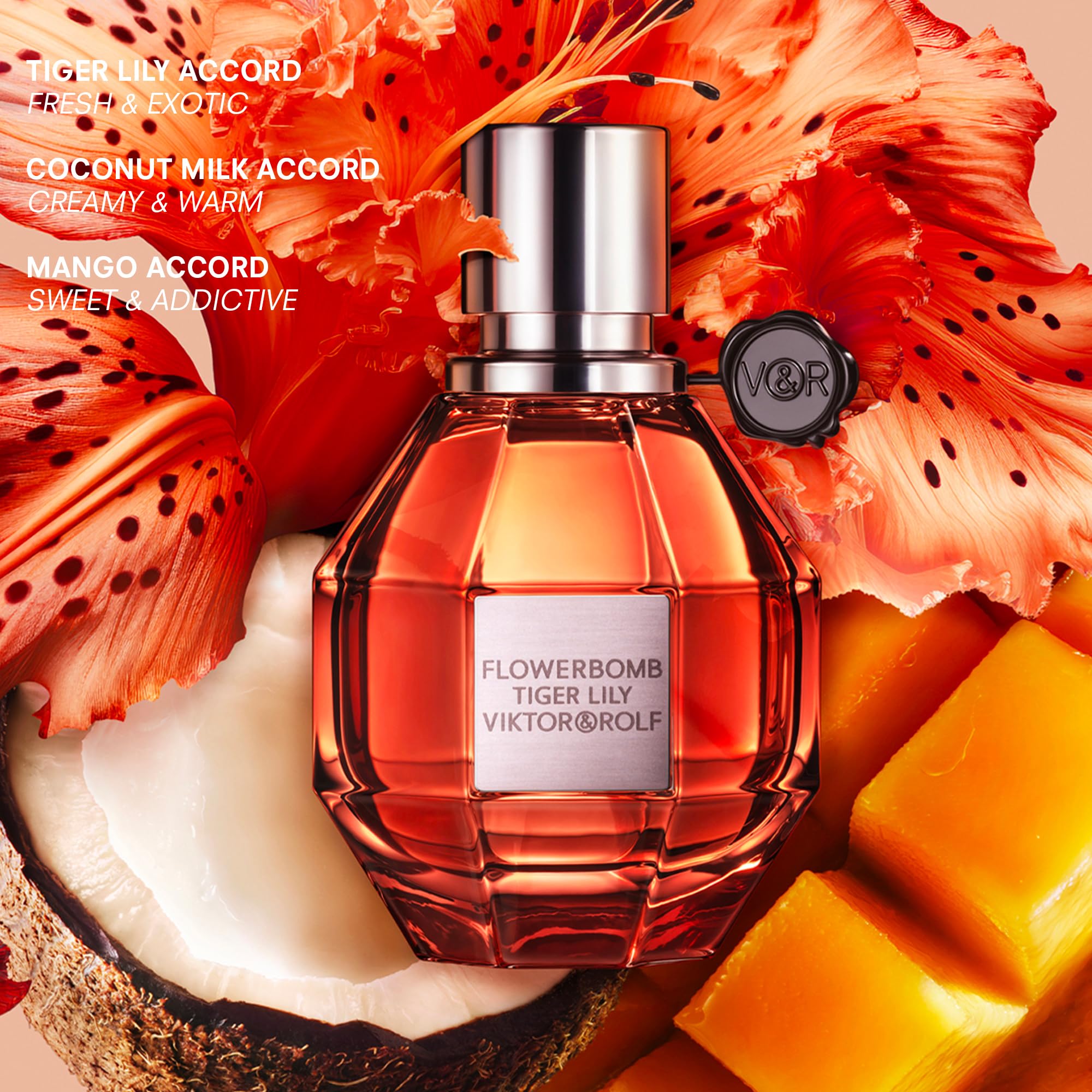Viktor&Rolf Flowerbomb Tiger Lily travel-size 0.3oz bottle—easy touch-ups on the go.
