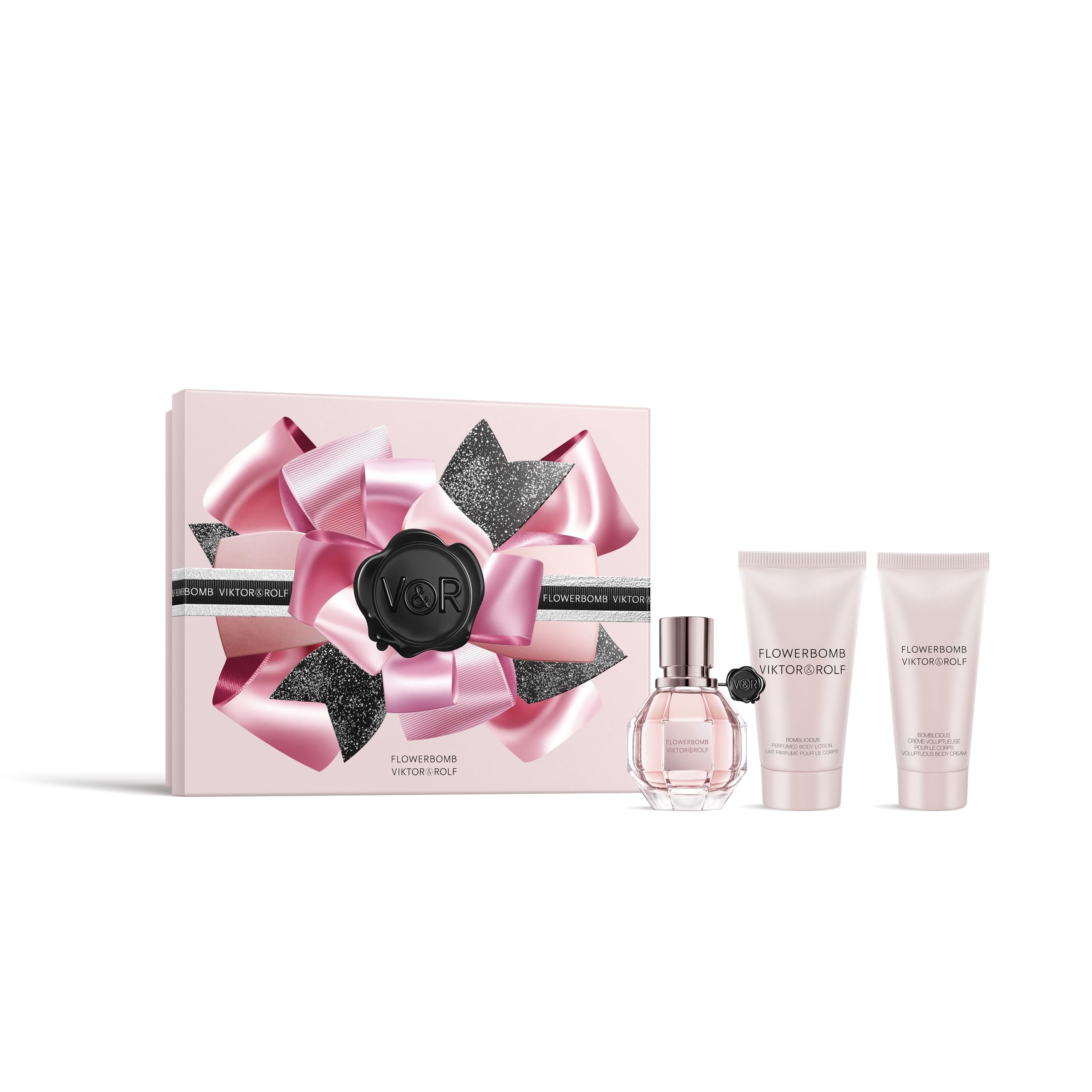 Viktor&Rolf Flowerbomb bottle close-up showing iconic design and lasting fragrance impression