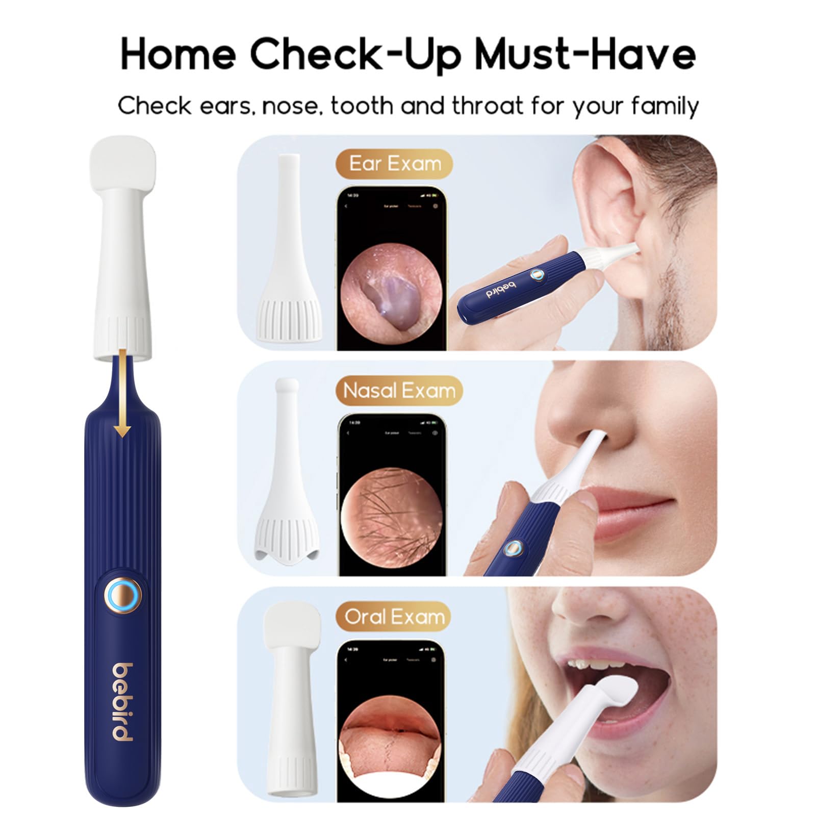 VILLA ART Earsight Plus illuminated otoscope camera for safe at-home checks