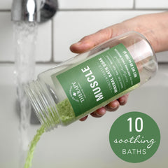 Village Naturals Therapy foot soak scene demonstrates easy at-home spa routine.