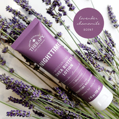 Village Naturals Therapy Shea butter hydration cream detail.