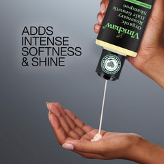 Vimchaw rosemary lather on scalp demonstrating gentle cleansing