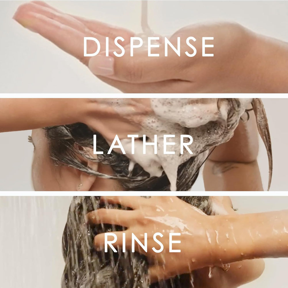 Vimchaw Rosemary Shampoo daily-use scene showing unisex appeal.