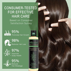 Vimchaw Rosemary Shampoo ingredients panel highlights keratin and plant extracts
