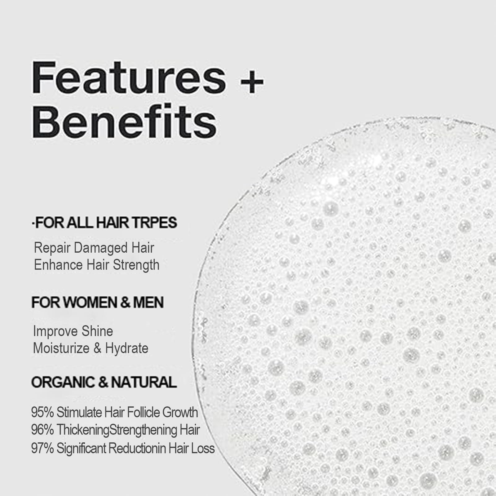 Vimchaw Rosemary Shampoo scalp application illustrating gentle massaging action.
