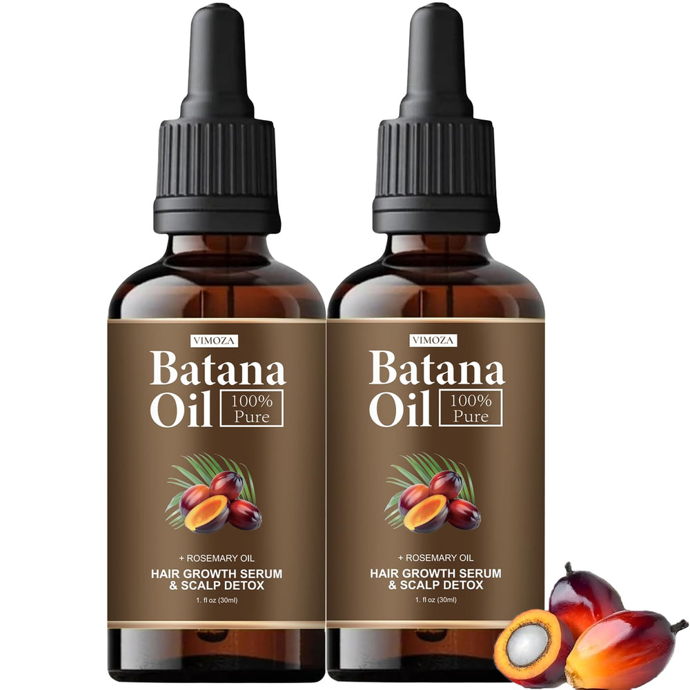 VIMOZA Batana Oil bottle with rosemary for scalp nourishment.