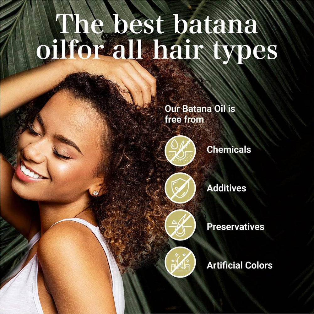 VIMOZA Batana Oil on hair ends to prevent breakage.