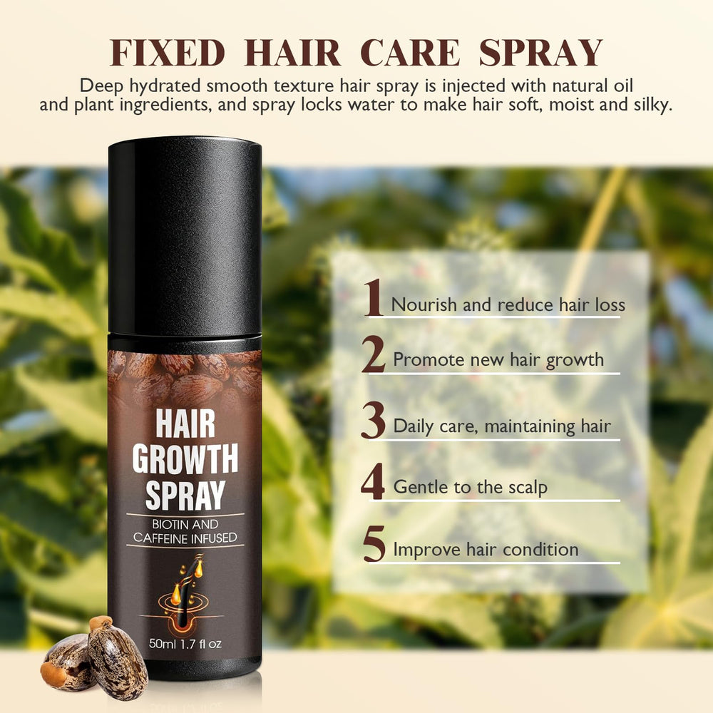 Vincofoo Hair Growth Spray applied on damp hair to nourish the scalp