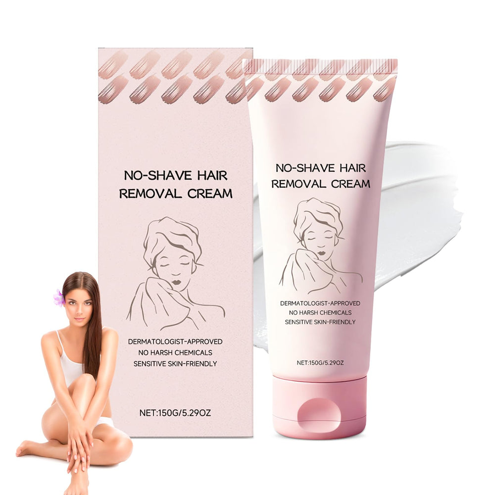 Vincofoo No-Shave Cream tube application for smooth, irritation-free skin.