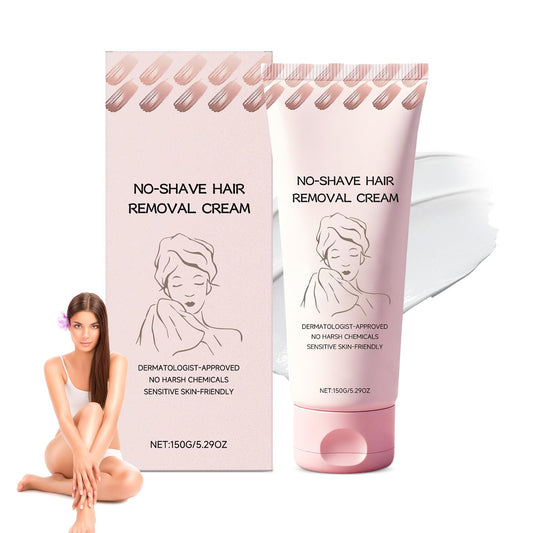 Vincofoo No-Shave Cream tube application for smooth, irritation-free skin.